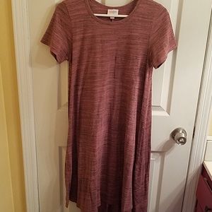 LulaRoe pink with black microstripe xs carly